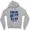 official t shirt mens you me at six sinners never sleep big all sizes Zipper Hoodie
