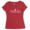 trust me, i'm an editor   writer grammar columnist reader reporter tee Women's Triblend Scoop T-shirt
