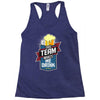 drinking beer Racerback Tank