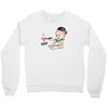 Cute Baby Painter's Dad Love Crewneck Sweatshirt