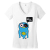 uberpup hey brain cakes! Women's V-Neck T-Shirt