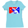 yoda baseball  funny Ladies Fitted T-Shirt