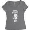 space skeletons in outer space Women's Triblend Scoop T-shirt