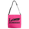 i shotgun zombies funny t shirt dead apocalypse s 3xl Adjustable Strap Totes