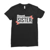 blessed sister with flower white color Ladies Fitted T-Shirt