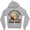 pluto the planet never forget Zipper Hoodie