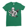 pirate octopus Ladies Fitted T-Shirt