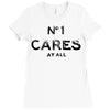 no1 cares Ladies Fitted T-Shirt