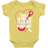 this girls heart Baby Bodysuit