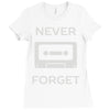 retro and vintage cassette humor Ladies Fitted T-Shirt