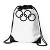 olympic rings Drawstring Bags