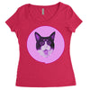 catsfinal recovered Women's Triblend Scoop T-shirt