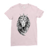 lion with crown Ladies Fitted T-Shirt