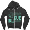 snooker where's the cue ball going Zipper Hoodie