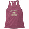 powered by coffee Racerback Tank