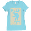 keep left shark Ladies Fitted T-Shirt