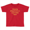 cleverly disqused as a respon Toddler T-shirt