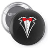 tuxedo bow Pin-back button