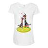 Giraffe Couple T shirts Maternity Scoop Neck T-shirt