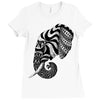 elephant ornate Ladies Fitted T-Shirt