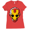 iron skull Ladies Fitted T-Shirt
