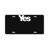 vote yes for scotland scottish independence License Plate