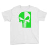 mad engine marvel brand punisher scar glow in the dark Youth Tee