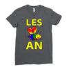 gay pride parade lgbt lesbian gay bi trans queer pan light Ladies Fitted T-Shirt