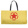 military starfunny retro army war vietnam usa britain fashion Weekender Totes