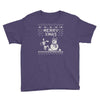christmas funny dog &amp; snowman Youth Tee
