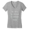 be nice to people girls Women's V-Neck T-Shirt