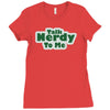talk nerdy to me Ladies Fitted T-Shirt