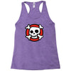 comic skull Racerback Tank