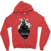 eiffel heart Zipper Hoodie