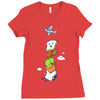 mid air disintegrated Ladies Fitted T-Shirt