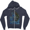 kaiju wave Zipper Hoodie