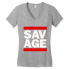 Martinez Twins savage Women's V-Neck T-Shirt