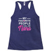 my favorite people call me nana cute Racerback Tank