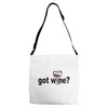 got wine Adjustable Strap Totes