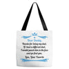 Dear Daddy, Thanks for Being my Dad Baby Boy Letter to Father Tote Bags