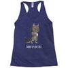 i woke up like this Racerback Tank