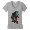 zombie horse new Women's V-Neck T-Shirt