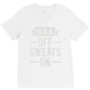 bra off sweats on V-Neck Tee