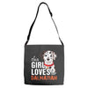 This Girl Loves Her Dalmatian Adjustable Strap Totes