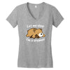dreamer bear Women's V-Neck T-Shirt