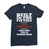 funny  built in the 50&rsquo;s, ideal gift or christmas present. Ladies Fitted T-Shirt