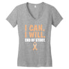 I Can I Will End Of The Story Women's V-Neck T-Shirt