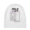 July Girl Facts Cancer Baby Beanies