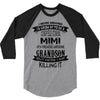 Super Cool Mimi Of A Freaking Awesome Grandson 3/4 Sleeve Shirt