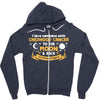 I Love Someone with Childhood Cancer to the Moon and Back to Infinity Zipper Hoodie